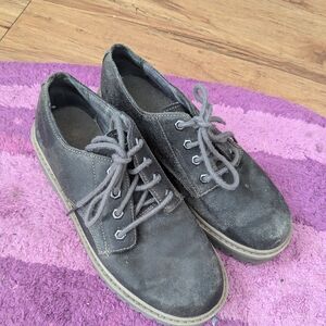 Sketchers Gray lace up shoes